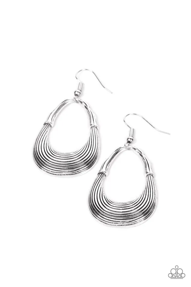 Paparazzi Earring Terra Timber Silver Paparazzi Jewelry Earrings Paparazzi Earring Terra Timber Silver Paparazzi Jewelry Earrings