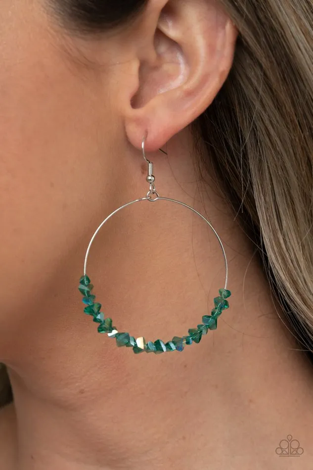 Paparazzi Jewelry Paparazzi Earring Glimmering GoGetter Green Earrings