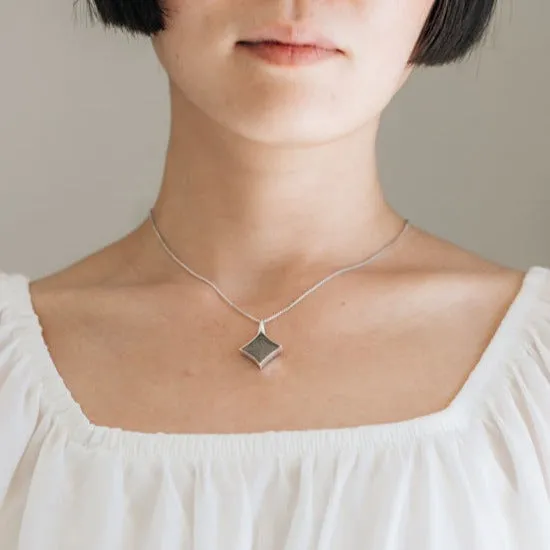 closebymejewelry Necklaces Large Luminary Cremation Necklace in 14K Yellow Gold