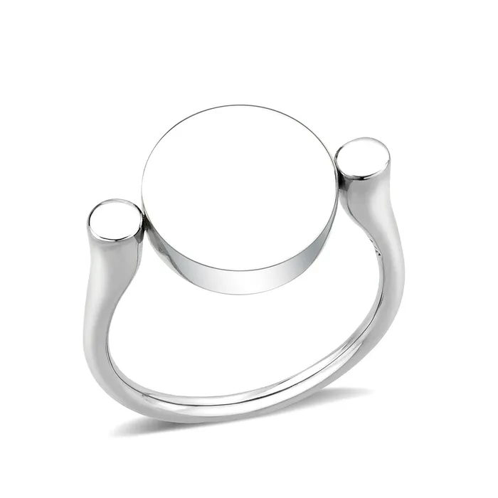 Rings TK385401 High polished no plating Stainless Steel Ring with Top Grade Crystal in Red Series Alamode