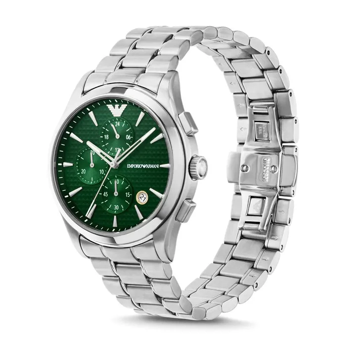 Emporio Armani Bracelets Emporio Armani Mens Chronograph Stainless Steel Watch