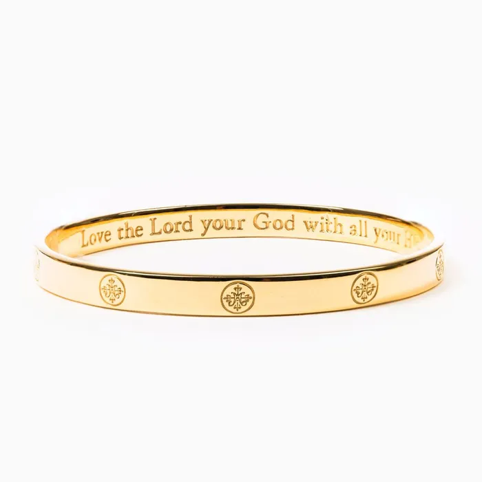 Greatest Love Deuteronomy 65 Bangle Vermeil Gold My Saint My Hero Earrings