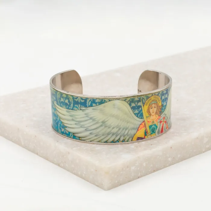 My Saint My Hero Bracelets Archangel Michael Protection Cuff Bracelet
