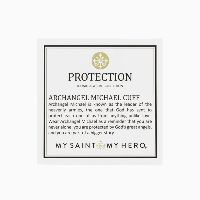 My Saint My Hero Bracelets Archangel Michael Protection Cuff Bracelet