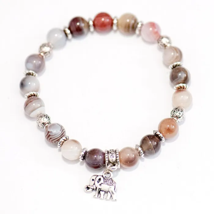 Fierce Lynx Designs Bracelets Savanna Safari Botswana Agate Bracelet