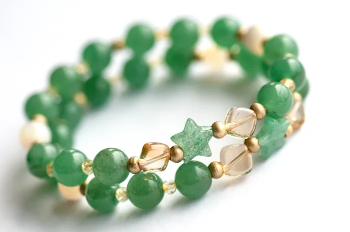 Fierce Lynx Designs Fierce Joy Citrine Green Aventurine Bracelet Set Bracelets