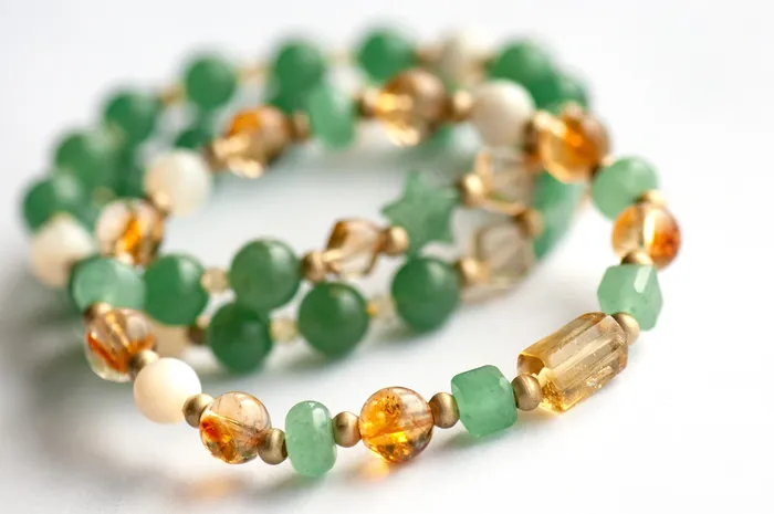 Fierce Lynx Designs Fierce Joy Citrine Green Aventurine Bracelet Set Bracelets