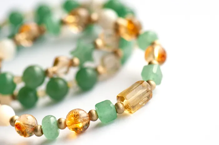 Fierce Lynx Designs Fierce Joy Citrine Green Aventurine Bracelet Set Bracelets