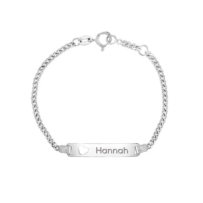 Kids ID Bracelets Bracelets 4555 Heart Cutout Link ID Baby Toddler Kids Bracelet Adjustable Sterling Silver Kids ID Bracelets Bracelets 4555 Heart Cutout Link ID Baby Toddler Kids Bracelet Adjustable Sterling Silver