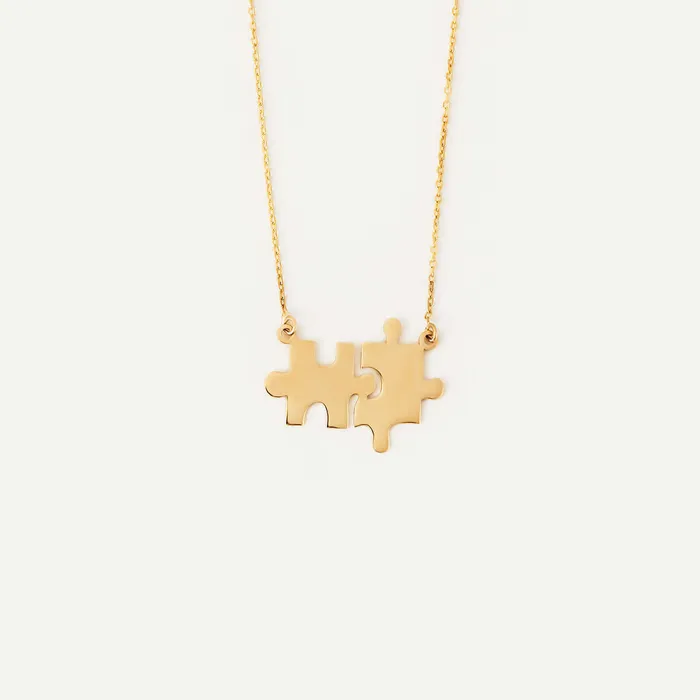 Puzzle Pair Necklace Gelin Diamond Necklaces