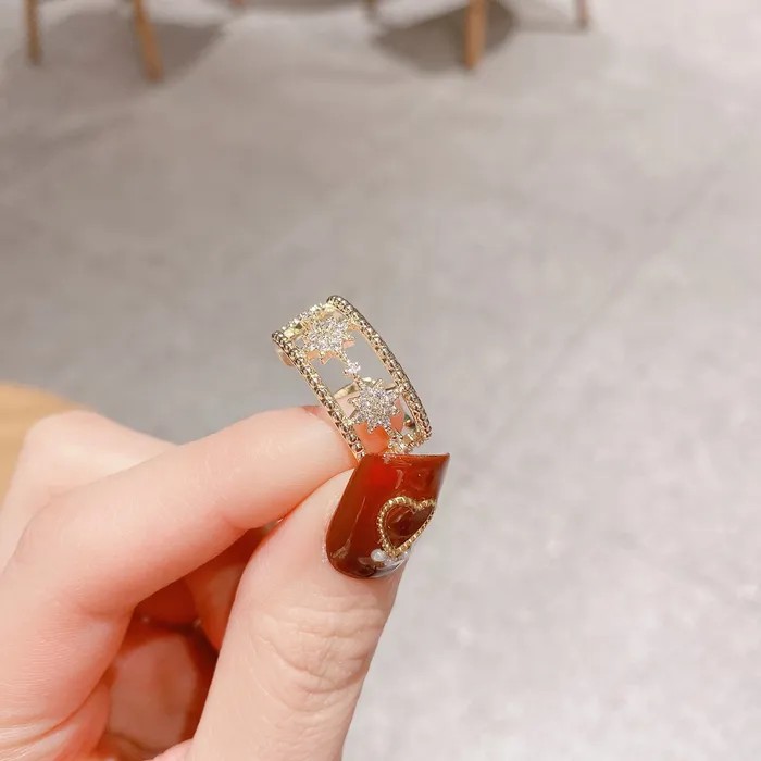 Rings EightPointed Star Open Ring Refined by AnnaKaci
