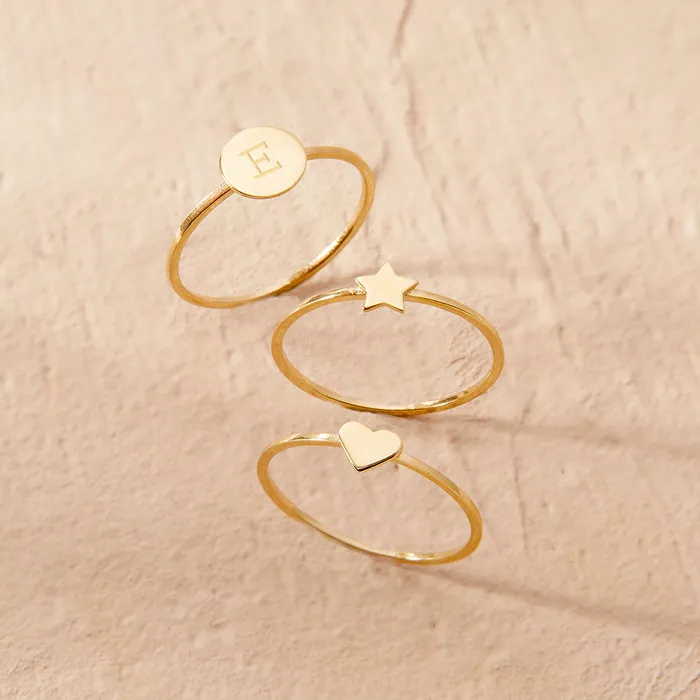 Rings Kids Rings 14k Gold Round Engravable Size 36 Baby Toddler Kids Ring