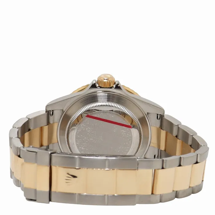 Rolex Submariner Date 40mm Yellow Gold Stainless Steel Serti Diamond Dial Watch Reference 16613 Happy Jewelers Bracelets