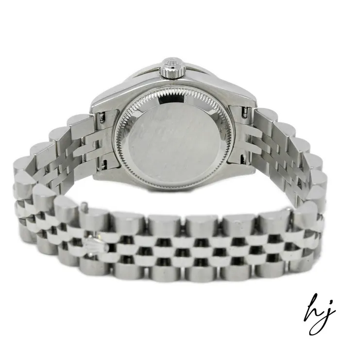 Watches Happy Jewelers Rolex Datejust Stainlkess Steel 26mm White MOP Diamond Dial Watch Reference 179174