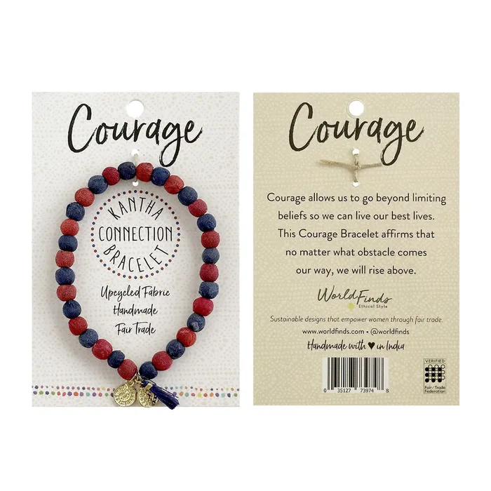 WorldFinds Bracelets Courage Kantha Connection Bracelet