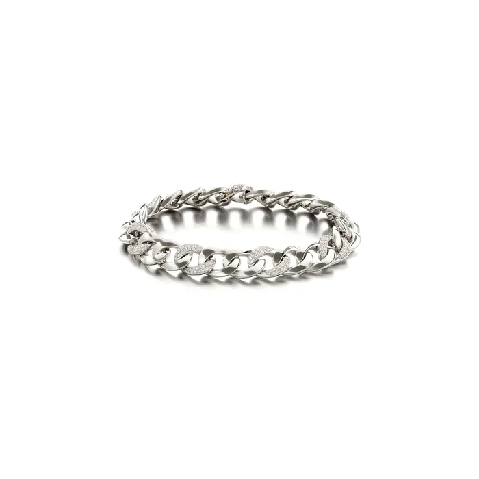 18kt White Gold 10mm Diamond Cuban Link Bracelet Classic Creations Bracelets 18kt White Gold 10mm Diamond Cuban Link Bracelet Classic Creations Bracelets