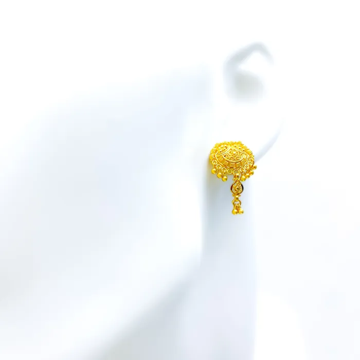 Andaaz Jewelers Earrings Dapper Decorative 22k Gold Earrings