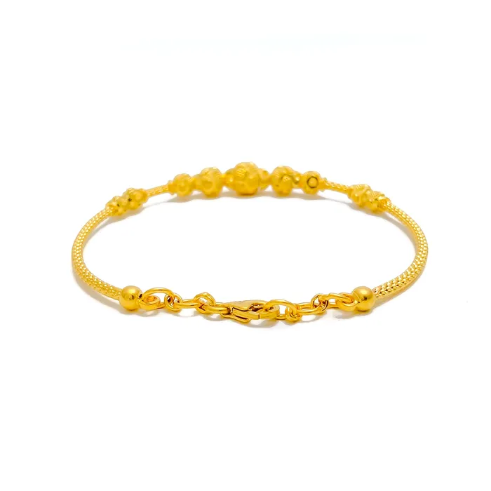 Andaaz Jewelers Timeless Dotted 22k Gold Bangle Bracelet Bracelets