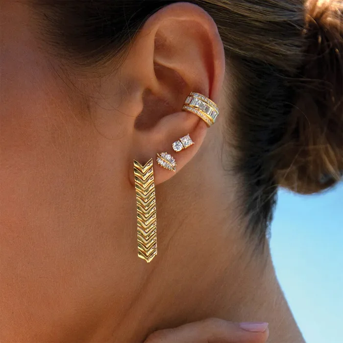 Anita Ko Earrings Anita Ko Small Palm Leaf Stud Earrings Anita Ko Earrings Anita Ko Small Palm Leaf Stud Earrings