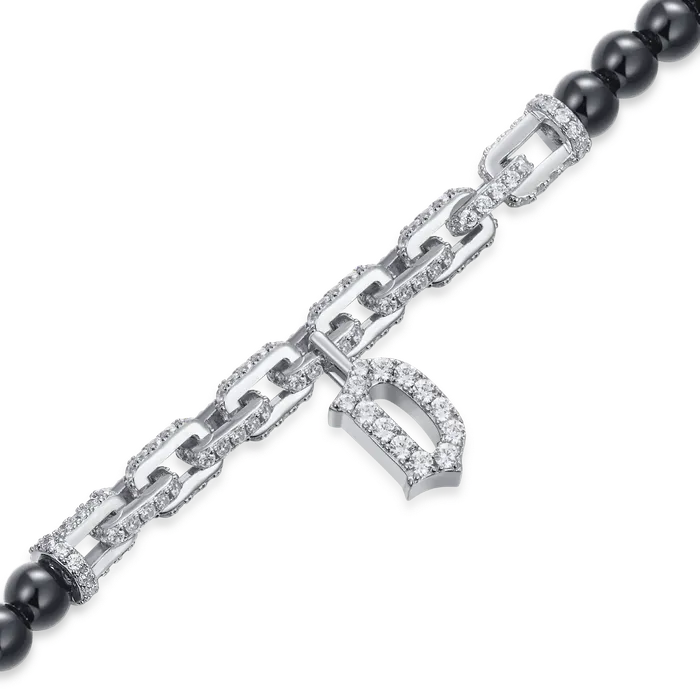 Aporro Brand Bracelets Custom Letter Pearl Bracelet 5mm