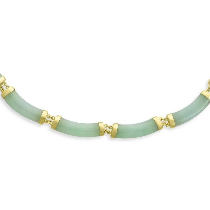 BlingJewelry Wholesale Necklaces Asian Style Pendant Necklace with Black Onyx Green Jade 14K Gold Plated 16 Inch