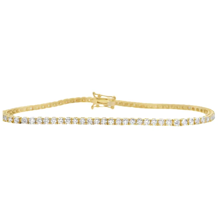 Bracelets Classic Creations 18kt Yellow Gold 258ct Diamond Tennis Bracelet Bracelets Classic Creations 18kt Yellow Gold 258ct Diamond Tennis Bracelet