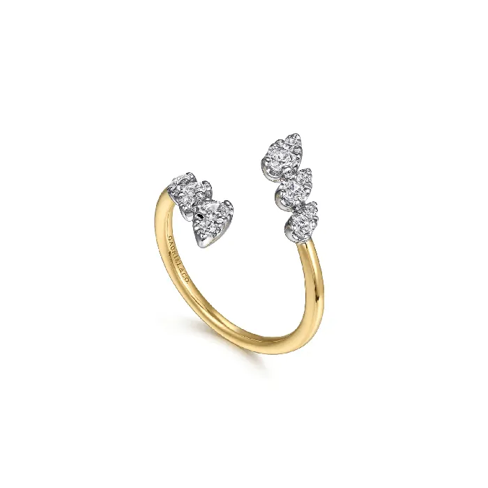 Gabriel Co Rings Gabriel Co Diamond Bypass Ladies Ring Gabriel Co Rings Gabriel Co Diamond Bypass Ladies Ring
