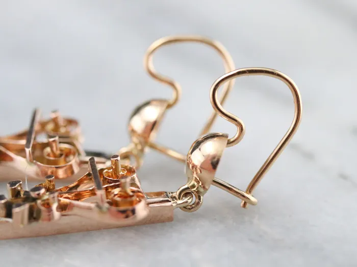 Market Square Jewelers Earrings Upcycled Gold Victorian Drop Earrings