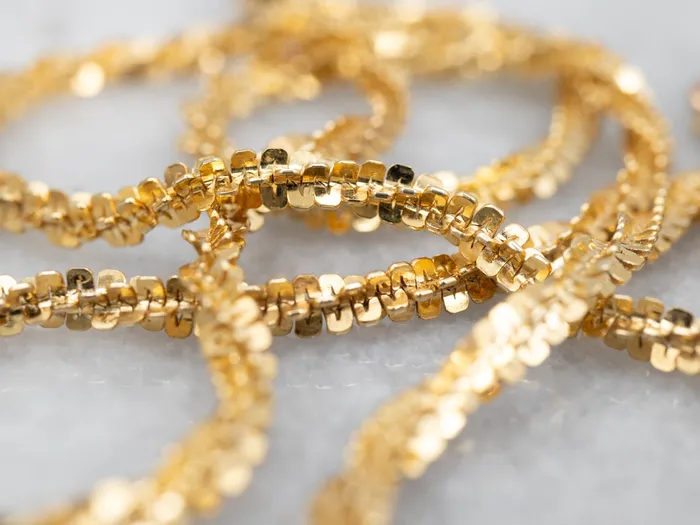Market Square Jewelers Necklaces Yellow Gold Margarita Chain with Lobster Clasp