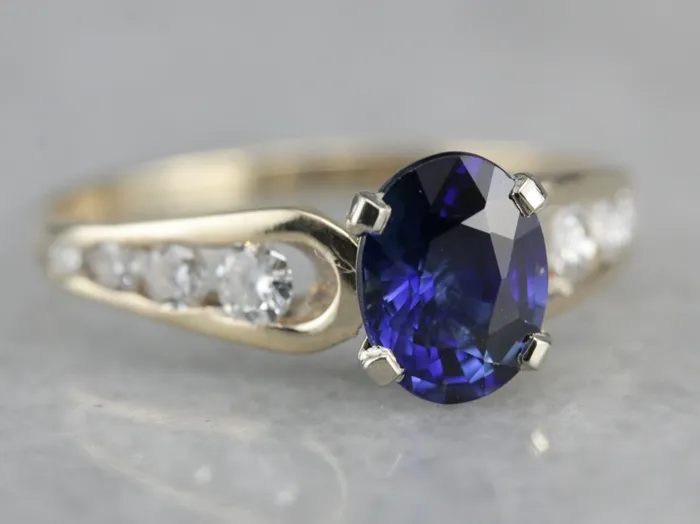 Modern Sapphire Engagement Ring Market Square Jewelers Rings