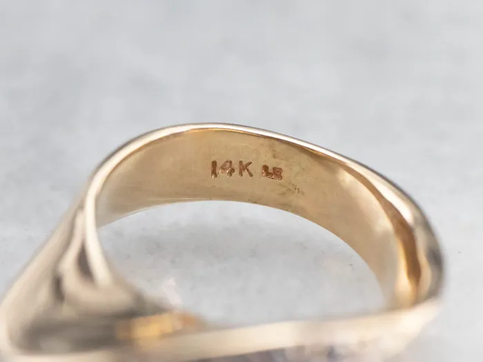 MSJ Online Rings Modernist Gold Diamond Band