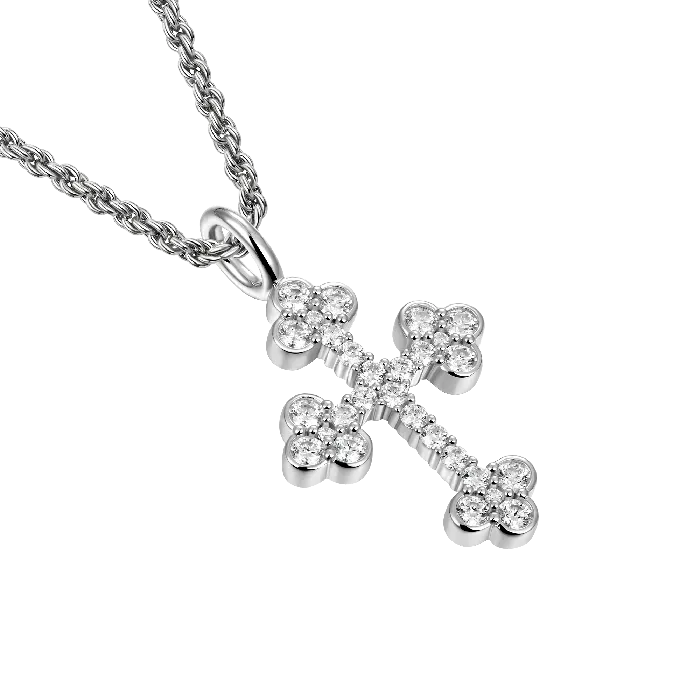 Necklaces aporro Bottoni Cross Pendant