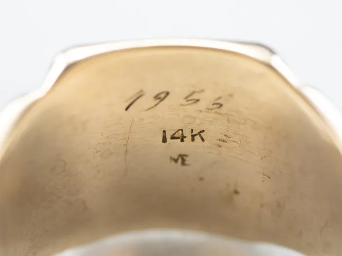 Rings Market Square Jewelers MidCentury SW Gold Signet Ring