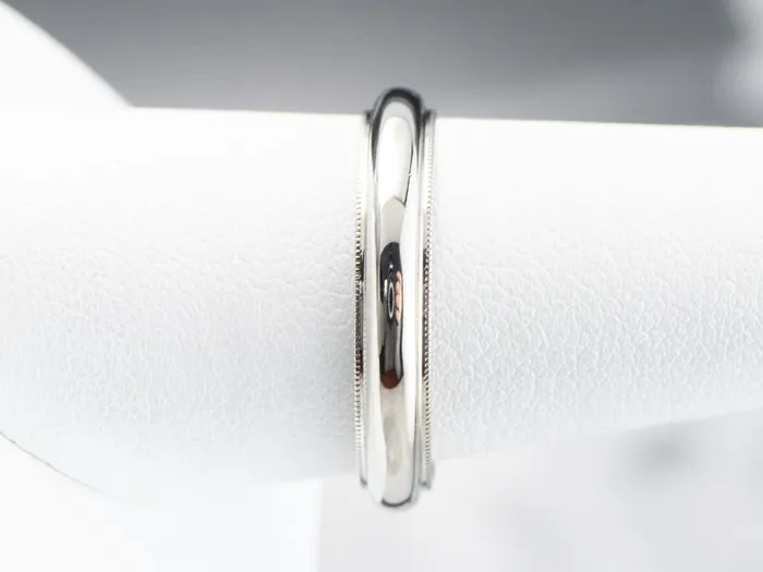Rings Market Square Jewelers Vintage 14K White Gold Plain Wedding Band Rings Market Square Jewelers Vintage 14K White Gold Plain Wedding Band
