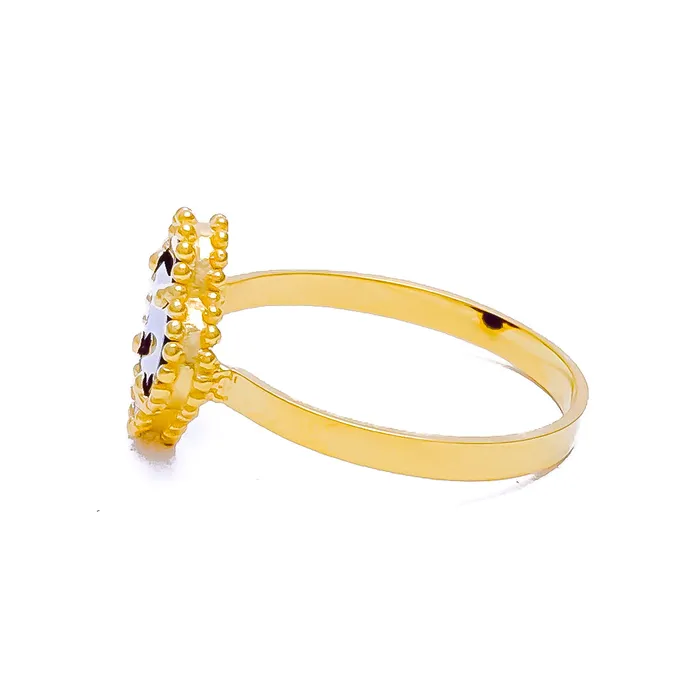 Rings Posh Captivating 21K Gold Ring Size 775 Andaaz Jewelers