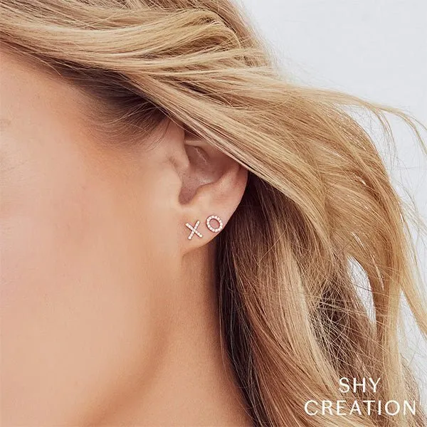 Shy Creation Diamond XO Stud Earrings 009 CT Shy Creation Earrings Shy Creation Diamond XO Stud Earrings 009 CT Shy Creation Earrings