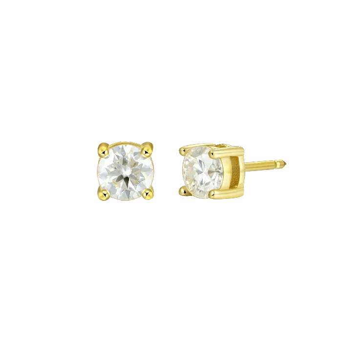 Single Moissanite Round Cut Stud Earring old Earrings Single Moissanite Round Cut Stud Earring old Earrings