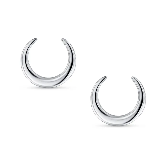 Western Jewelry Boho Tribal Style Stud Earrings with Crescent Moon Design BlingJewelry Wholesale Earrings Western Jewelry Boho Tribal Style Stud Earrings with Crescent Moon Design BlingJewelry Wholesale Earrings