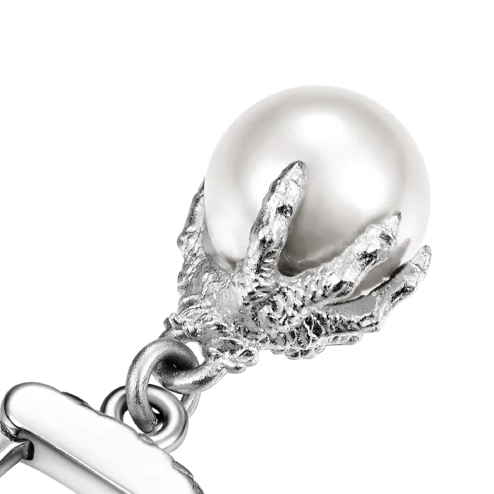 WONG Dragon Claw Pearl Dangly Earring aporro Earrings
