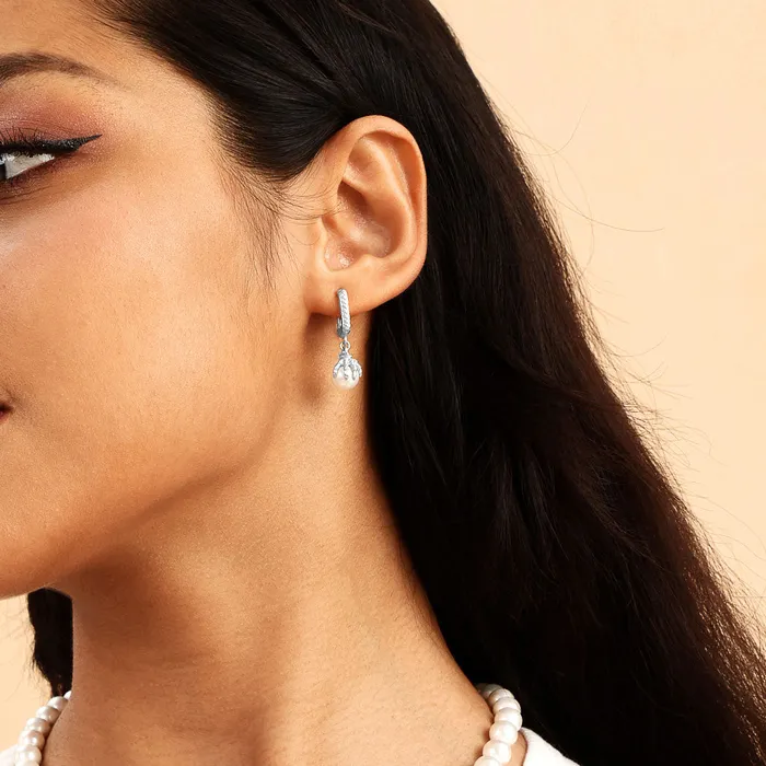 WONG Dragon Claw Pearl Dangly Earring aporro Earrings