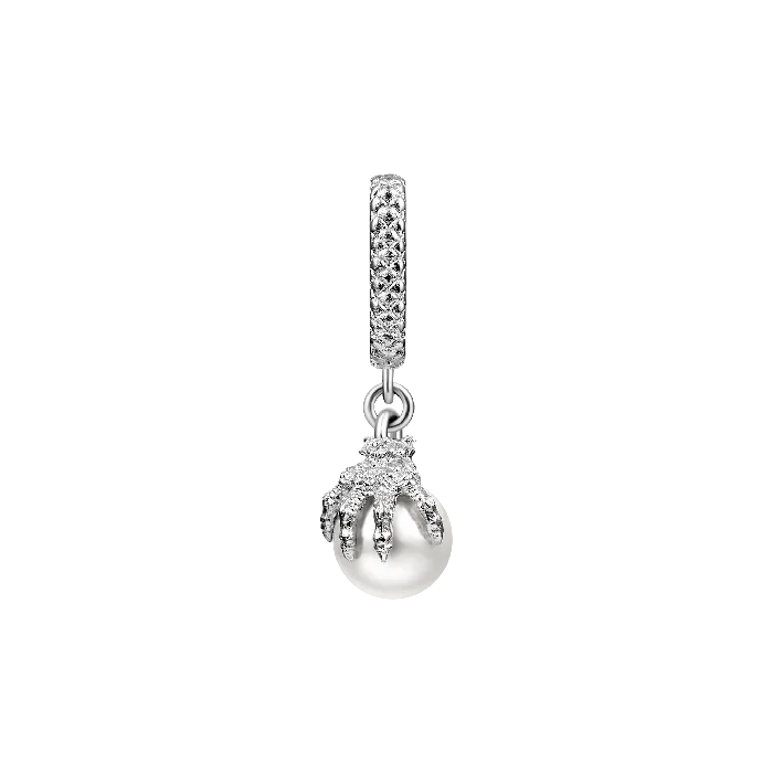 WONG Dragon Claw Pearl Dangly Earring aporro Earrings