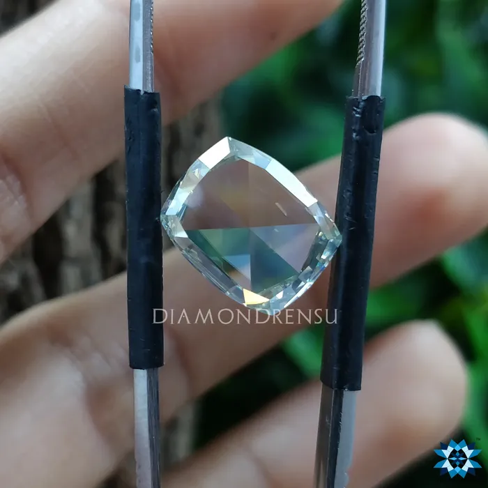 Antique 391 CT Cushion Cut Flat Rose Cut Loose Moissanite for Ring Diamondrensu Rings Antique 391 CT Cushion Cut Flat Rose Cut Loose Moissanite for Ring Diamondrensu Rings