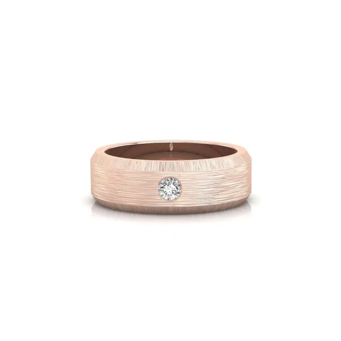 Diamondrensu 240 MM Round Cut Moissanite Flush Setting Dazzling Mens Wedding Band Rings
