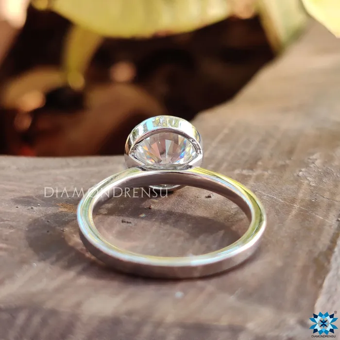 Diamondrensu Rings Mossianite Engagement Ring