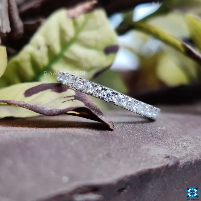 Diamondrensu Rings Wedding Band Ring White Gold