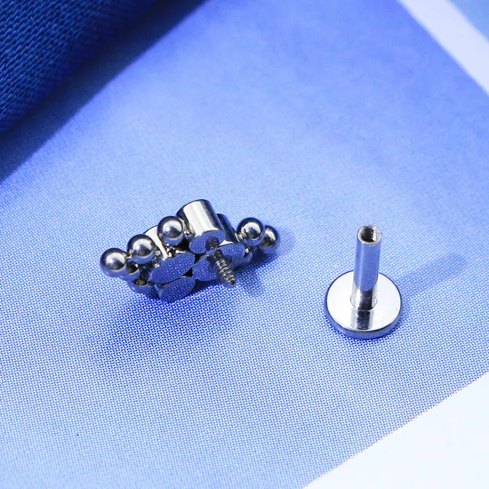 Earrings 16G 6mm Elegant Titanium Flat Back Helix Stud OUFER BODY JEWELRY Earrings 16G 6mm Elegant Titanium Flat Back Helix Stud OUFER BODY JEWELRY