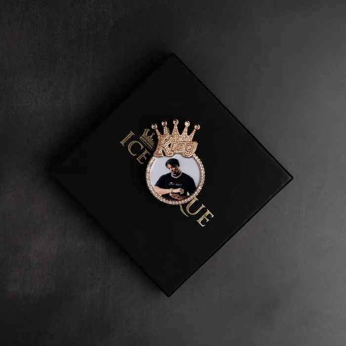 ICECLIQUE JEWELRY Necklaces King Custom Photo Pendant