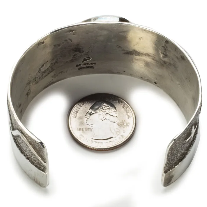 Kalifano Rings Carico Lake Turquoise USA Native American Made 925 Sterling Silver Cuff