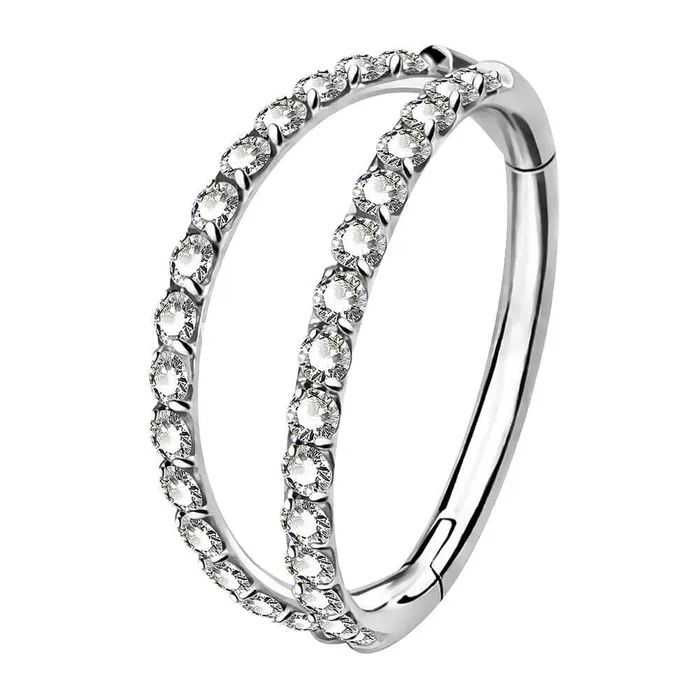 OUFER BODY JEWELRY Earrings 18G Double Nose Hoop Conch Earring CZ Helix Earring OUFER BODY JEWELRY Earrings 18G Double Nose Hoop Conch Earring CZ Helix Earring