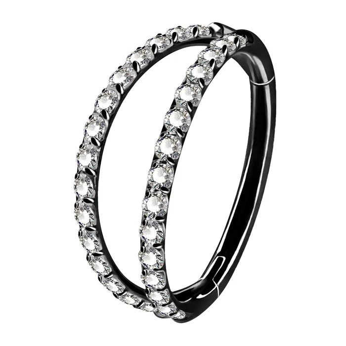 OUFER BODY JEWELRY Earrings 18G Double Nose Hoop Conch Earring CZ Helix Earring OUFER BODY JEWELRY Earrings 18G Double Nose Hoop Conch Earring CZ Helix Earring